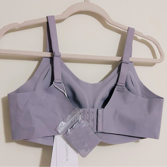 NWT COMFELIE Airlite Breathable Spaghetti Bra with Vertical Stripes - Picture 8 of 15